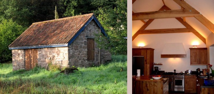 cider house and kitchen interior